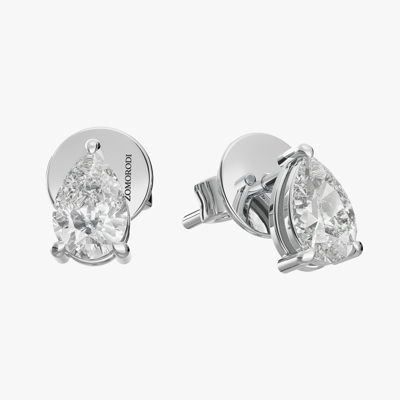 Holly Pear-Cut Diamond Stud Earrings